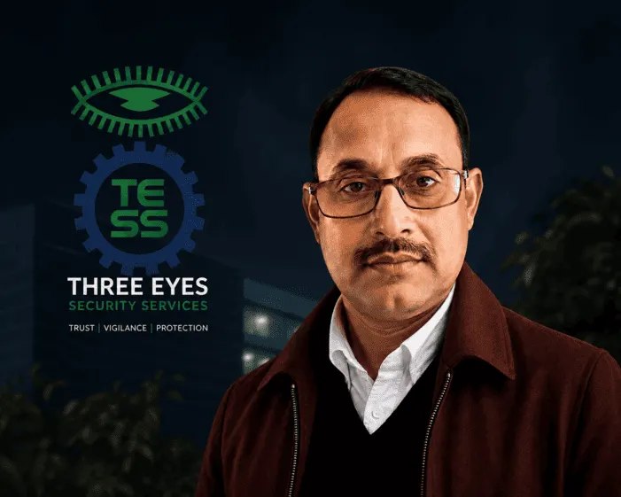 Shambhu Paswan, founder and director of Three Eyes Security Services in Delhi